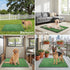 35"x23" 3 Dog Grass Pad with Tray Large Dog Litter Box, Artificial Grass for Dogs Potty with Disposable Mats & EVA