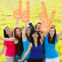 5 Pack 18 Inch 1 Giant Foam Finger We're Number DIY Hand Cheerleading Foam Fingers for Sports Cheer School Spirit Craft