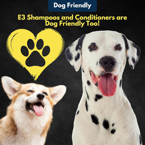 E3 Argan Oil Shampoo - Moisturizing Pet Shampoo, Gentle Formula, Hair Shine, Good for Dogs Too (32 fl oz)