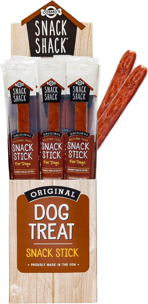 Cosmo's Snack Shack Pork Meat Sticks for Dogs - Original Flavor - All Natural Dog