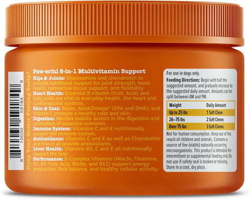 Zesty Paws Multivitamin Treats for Dogs, Glucosamine Chondroitin for Joint Support, 90ct Chicken Flavor