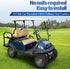 NOKINS Golf Cart Seat Covers Leather Front Seat Cover Fit Club Car Precedent,Smooth and Simple Style,No Stapler,Golf