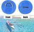 X AUTOHAUX 6pcs 6cm D Ring Patch PVC Stainless Steel Round Shape D Ring Pad for Surfboard Kayak Canoe