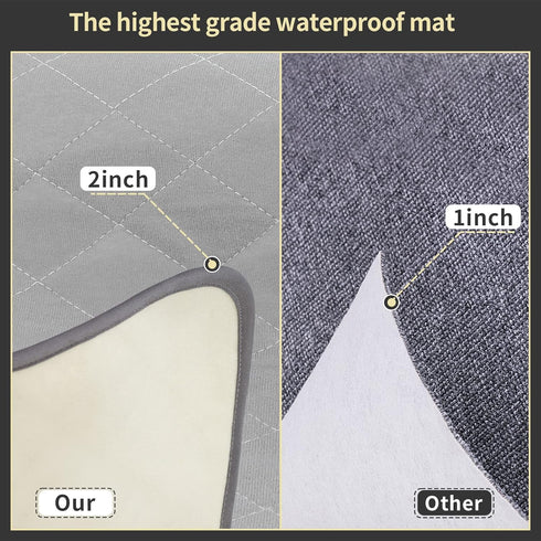 Washable Puppy Dog Pee Pad, 34" X 52" Waterproof Whelping Training Pet Mat for Dogs and Cats