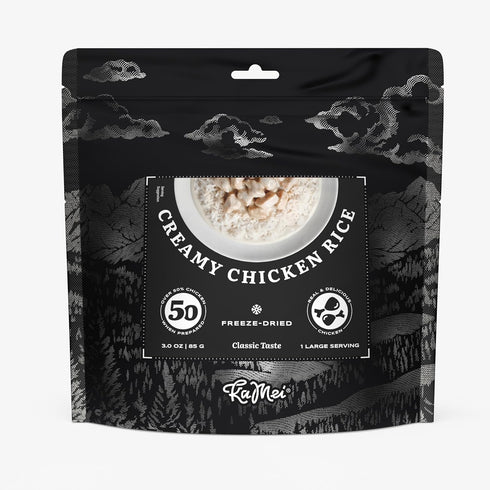 KaMei Creamy Chicken Rice, Freeze-Dried, High Protein, Real Meat, Quick Prep, Amazing