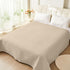 hyha Waterproof Dog Blanket, Soft Pet Bed Cover, Reversible Washable Sofa Couch Cover for Dogs (82x82 Inch, Taupe/Beige)