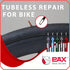 PAX 12 Pcs Tubeless Bike Tire Repair Kit, Includes Storage Canister, Plugger Tool, and Plugs for Fast Repairs