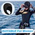 Jecery 2 Pcs Neoprene Diving Hood - Thermal Wetsuit Hood Cap Swim Caps with Chin Straps for Men Women