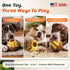 3-in-1 Frozen KADTC Dog Treat Ball, Large Size, No-Transfer Fill & Freeze Lick Cup, Treat Dispenser & Tough Chew Toy