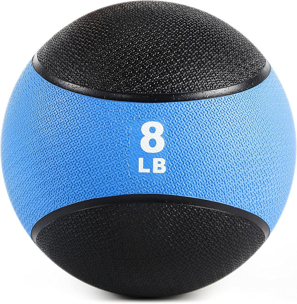 RitFit Weighted Medicine Ball, Non-Slip Rubber Shell for Core Strength, Balance Training, Multiple Weights & Colors