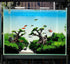 Novelsite Fish Tank Decor - Bonsai Trees with Faux Moss, Aquarium Rocks Aquascaping, Sandstone Goldfish Betta Hides