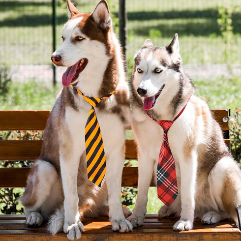 Segarty Adjustable 50 PCS Dog Ties, Neckties and Bows for Medium Large Dog Festival Formal Grooming Accessories