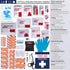 Professional Trauma First Aid Kit with Labelled Compartments Molle System for Car, Hiking, Camping, and Traveling [New