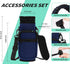 32/40/64/87/128 oz 4 AceTreker Water Bottle Carrier Bag, Neoprene Water Bottle Sleeve with Pocket, Sport Water Holder