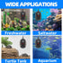 FREESEA 100W Aquarium Fish Tank Heater: Small Submersible Turtle Heater with Adjustable Temperature Controller for