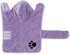 Bone Dry Pet Robe Collection, Embroidered Absorbent Microfiber Bath Robe with Adjustable Closure, Small, Lavender