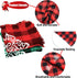 Malier 2 Pack Dog Bandana, Christmas Classic Buffalo Plaid Pattern with Tassels for Small Medium Large Dogs
