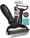 Maxpower Planet Hair Brush - Double Sided Dematting Undercoat Rake for Dogs and Cats, Extra Wide Grooming Brush, Reduce