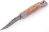Handmade Damascus Steel Blade Pocket Knife with Leather Sheath 5170 (Olive) - Best Gift for Men