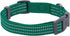 Blueberry Pet Essentials Matching Large Dog Collar, Adjustable Classic Solid Color Nylon Reflective Dark Green Collar