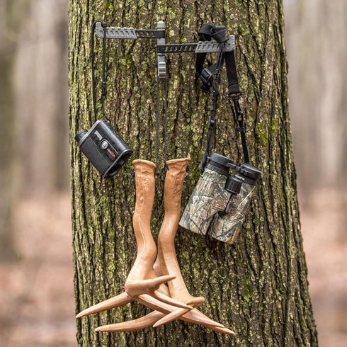 HAWK Tactical Trio Tree Hook, Durable Hunting Accessories Hanger with 2 Rotating Arms & 1 J-Hook