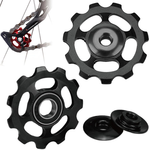 Jockey Wheel Pulley 11T for Shimano Sram MTB Road Bike Derailleur (Black)