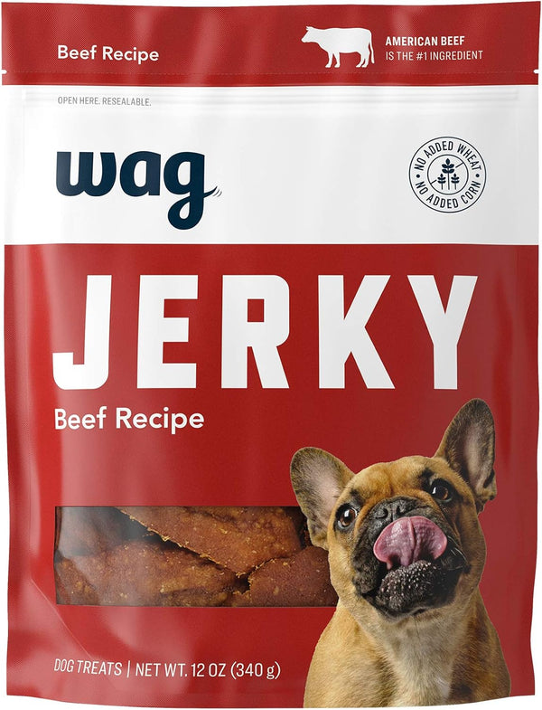 Amazon Brand - Wag Soft & Tender American Jerky Dog Treats Beef