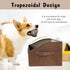 PET ARTIST Sturdy Collapsible Dog Toy Storage Basket with Handles - Large Dog Toy Box Bin for Chew Toys, Clothes, Brown
