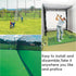 Heavy Duty Nylon Golf Practice Net, Outdoor Indoor Hitting Net with Wire Hanging Kit for Golf, Baseball, Soccer