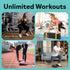 Squat Wedge Set of 5, Turns Into Aerobic Step Platform, Slant Board for Calf Stretching, 520 LBS Weight Capacity