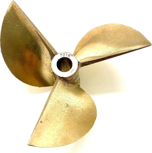 Generic Zippkits Model Boat Prop 7016 Copper 3 Blade | 70mm Diameter 112mm