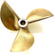 Generic Zippkits Model Boat Prop 7016 Copper 3 Blade | 70mm Diameter 112mm
