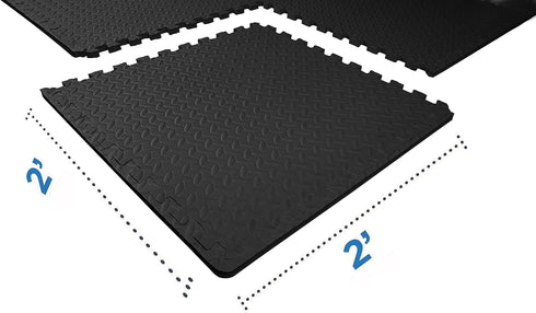 Puzzle Exercise Mat - EVA Foam Interlocking Tiles for MMA, Exercise, Gymnastics, and Home Gym Protective Flooring
