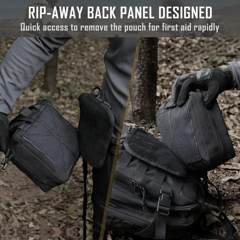1000D LIVANS First Aid Bag Empty Medical Ifak Pouch Molle EMT Pouches Rip-Away Tactical Military Trauma Emergency Medic