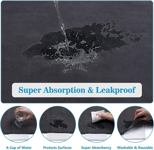 SIWA MARY Large Reusable Pee Pads for Dogs, 72" x 72", Washable, Fast Absorbent, Non-Slip, Waterproof Training Pads