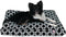 Black Links Medium Rectangle Indoor Outdoor Pet Dog Bed - Removable Washable Cover by Majestic Pet Products