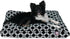 Black Links Medium Rectangle Indoor Outdoor Pet Dog Bed - Removable Washable Cover by Majestic Pet Products
