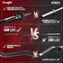 Yes4All 480LB Standard Straight Barbell 60" & EZ Curl Bar 47" - Weight Bar with Star Lock Collars