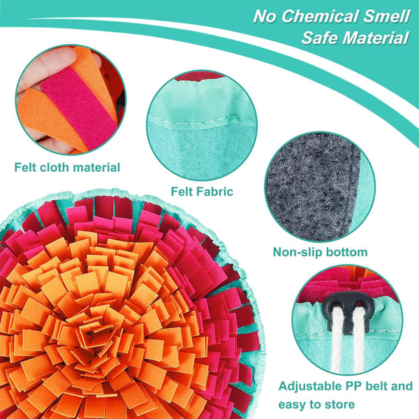 Vivifying Snuffle Mat for Dogs, Interactive Sniff Mat for Slow Eating and Mental Stimulation