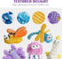 5 Packs Nocciola Squeaky Dog Toy Plushies, Cute Soft Squeak Crinkle Plush Stuffed Durable Pet Animal Chew Puppy Toys