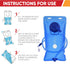 Reservoir Hydration Bladder Cleaning Kit - 6-In-1 Cleaning Kit with Brushes, Cleansing Tablets & Carry Pouch