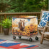 Xumfabuy 80-100 Horse Print Patio Cooler Cover, Outdoor Bar Cart Cover for Quart Rolling Ice Chest Cooler, Cart Covers