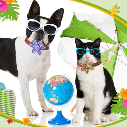 36 Pieces Dog Collar Flower, Adjustable Pet Flower Collar Attachment for Small Medium Large Dogs and Cats