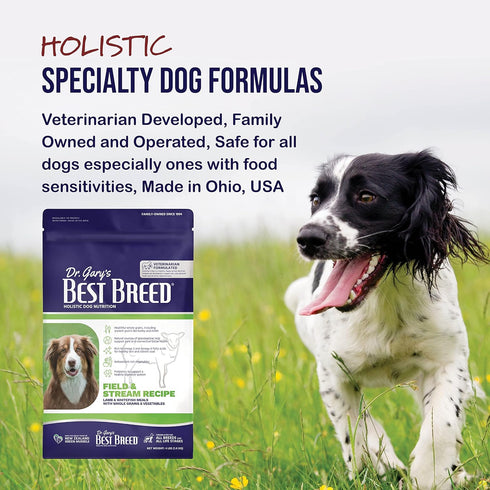 Best Breed Dr. Gary's Field & Stream Recipe, Natural Dry Dog Food for All Breeds and Sizes, 13lbs