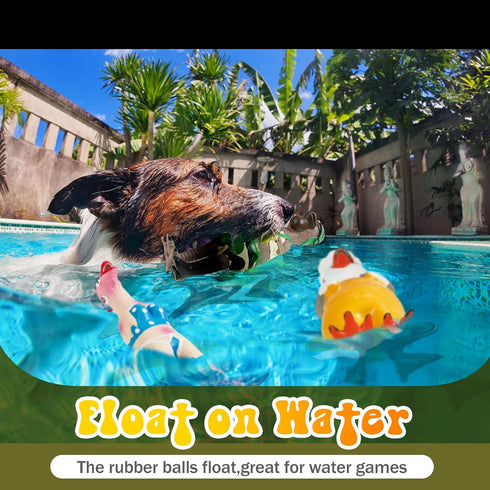 Silipull 6 Pcs Rubber Chicken Squeaky Dog Toys Screaming Chicken Latex Soft Rubber Chew Molar Toys Interactive Pet