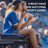 Stadium Bleacher Seat with Foam-Backed Support Extra-Wide Bleacher Chair with High-Density Padded CushionPortable