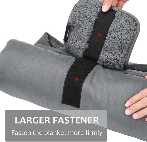 Tirrinia Outdoors Waterproof Throw Blanket 66”x 90” Sherpa Fleece Windproof Mat for Camping Traveling