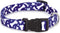 Nylon Pooch Patterns Dog Collar - Blue Bone - Fits Necks 10" to 16"
