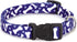 Nylon Pooch Patterns Dog Collar - Blue Bone - Fits Necks 10" to 16"