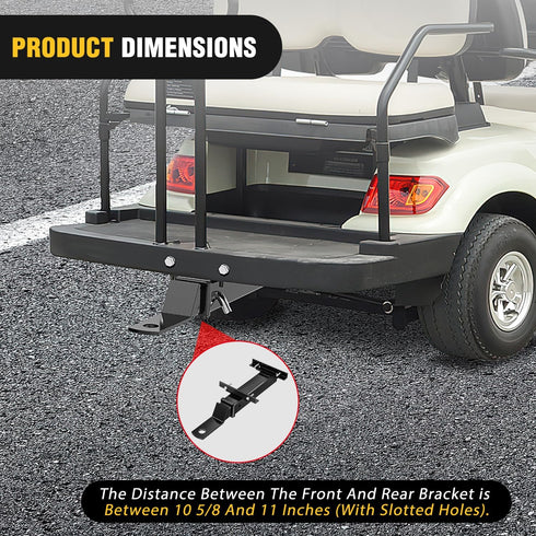 Nilight Universal Golf Cart Trailer Hitch, 2" Receiver Rear Seat Kit Compatible for Club Car EZGO Yamaha